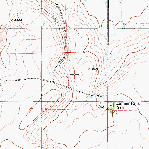 Topographic Map of 18N02E18A___01 Well, MT