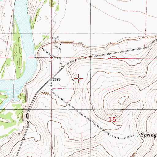 Topographic Map of 18N01E15B___01 Spring, MT