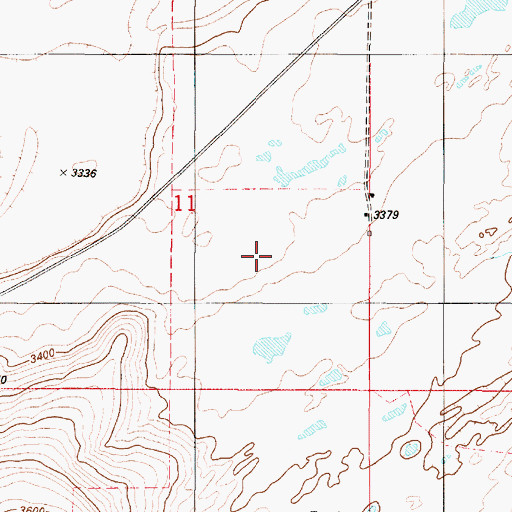 Topographic Map of 18N01E11D___01 Well, MT