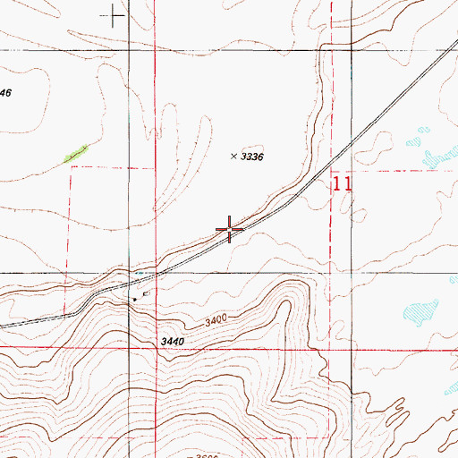Topographic Map of 18N01E11C___01 Spring, MT