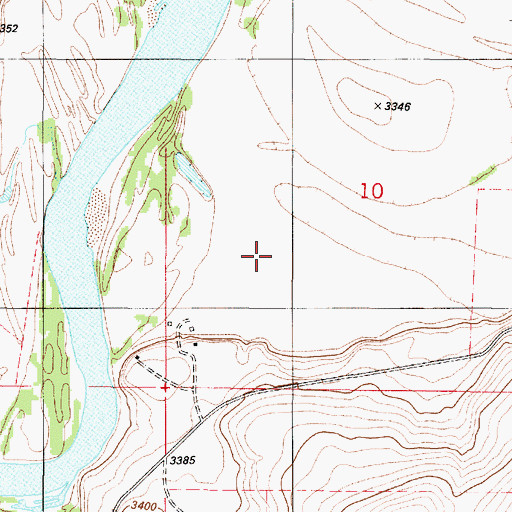 Topographic Map of 18N01E10C___01 Well, MT