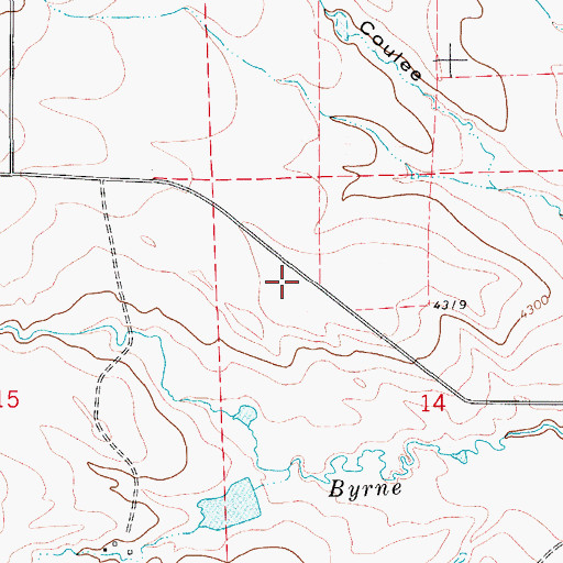 Topographic Map of 18N09E14B___01 Well, MT