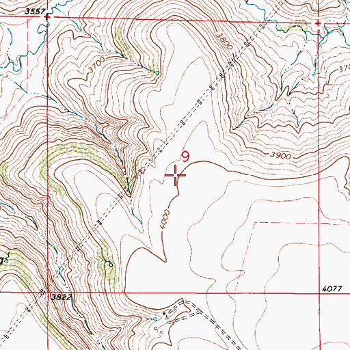 Topographic Map of 18N03E09____02 Well, MT