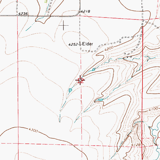 Topographic Map of 18N05E12____01 Well, MT