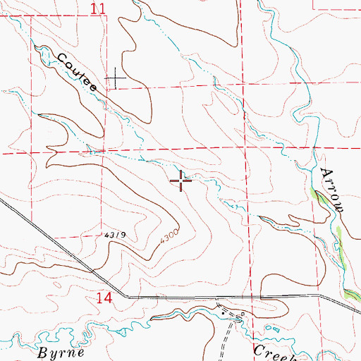 Topographic Map of 18N09E14AA__01 Spring, MT