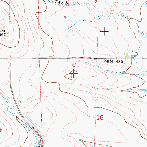 Topographic Map of 18N09E16BA__01 Spring, MT