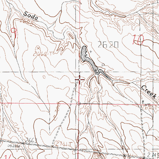 Topographic Map of 18N45E10CCBB01 Well, MT