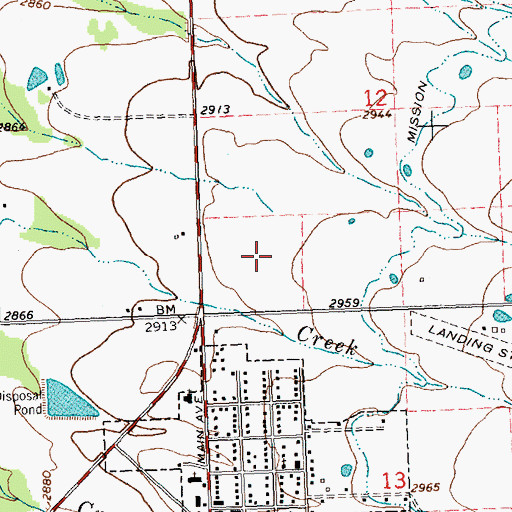 Topographic Map of 18N20W12CCC_01 Well, MT