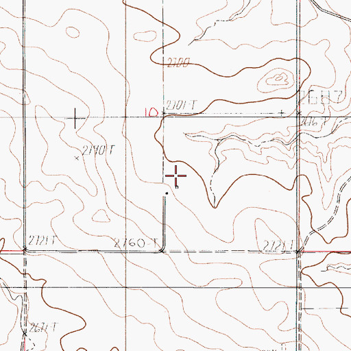 Topographic Map of 18N52E10DCB_01 Well, MT