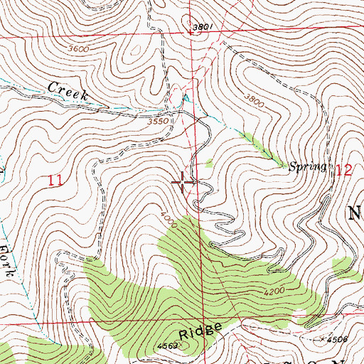 Topographic Map of 18N21W11DAA_01 Well, MT