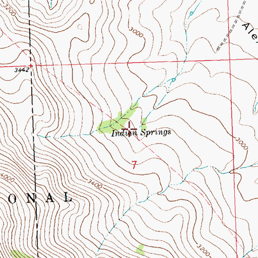 Topographic Map of 18N20W07BDA_01 Well, MT