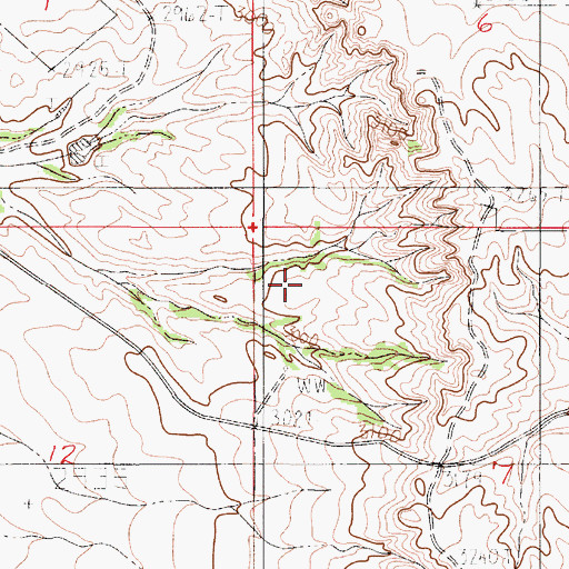 Topographic Map of 18N51E07BC__01 Well, MT