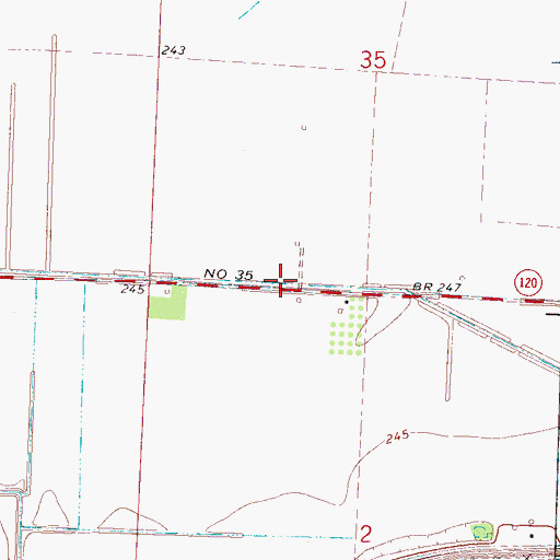 Topographic Map of Ditch Number 35, AR