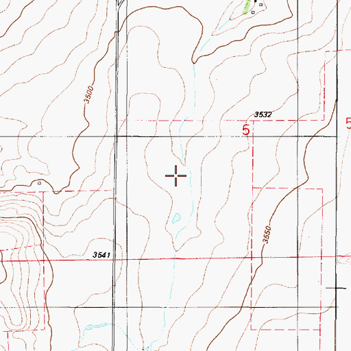 Topographic Map of 18N02E05C___01 Well, MT