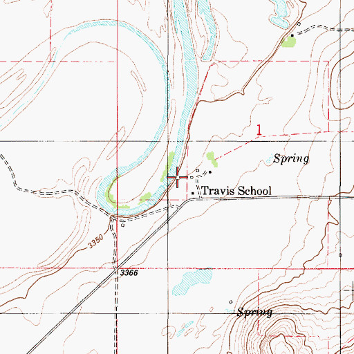Topographic Map of 18N01E01C___01 Well, MT