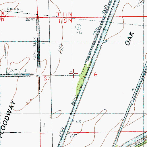 Topographic Map of Ditch Number 35, AR