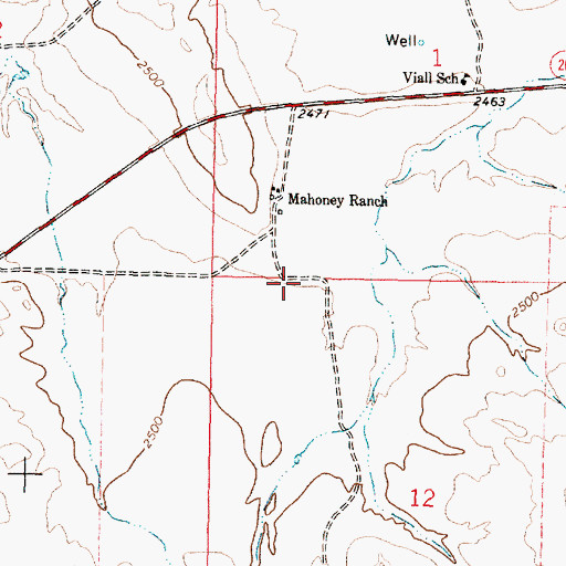 Topographic Map of 18N40E01C___01 Well, MT