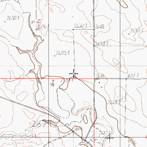 Topographic Map of 18N52E12BBB_01 Well, MT