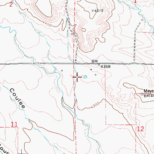 Topographic Map of 18N09E12BB__01 Spring, MT