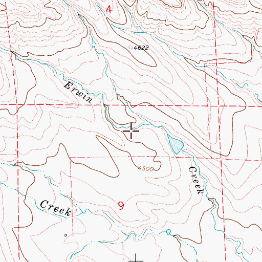 Topographic Map of 18N09E09AB__01 Spring, MT