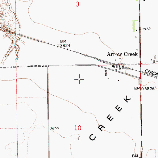 Topographic Map of 18N12E03DC__01 Well, MT