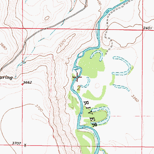 Topographic Map of 18N02E02____02 Well, MT