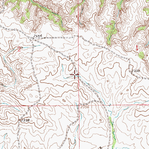 Topographic Map of 18N58E02DADD01 Well, MT