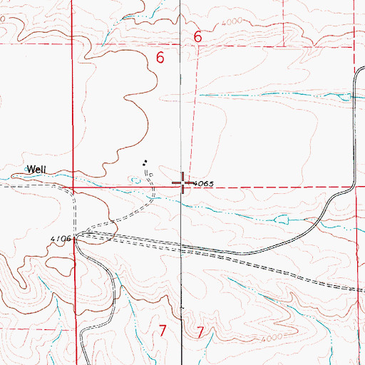 Topographic Map of 18N11E06CD__02 Well, MT