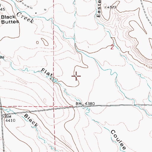 Topographic Map of 18N09E02C___01 Well, MT