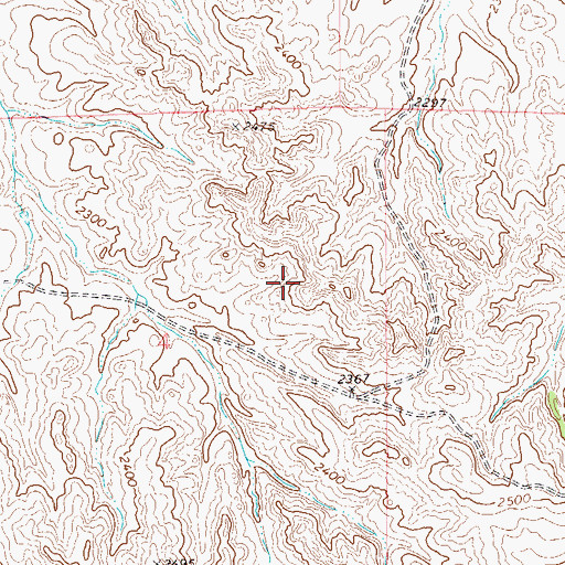 Topographic Map of 18N60E04AD__01 Well, MT