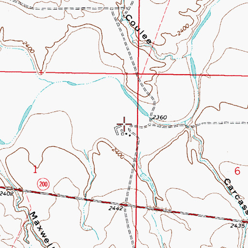 Topographic Map of 18N41E01A___01 Well, MT