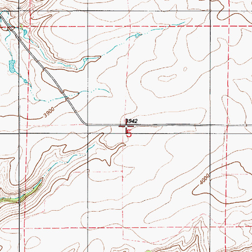 Topographic Map of 18N07E05____01 Well, MT