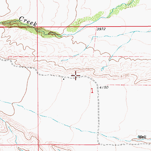 Topographic Map of 18N10E01BD__03 Spring, MT