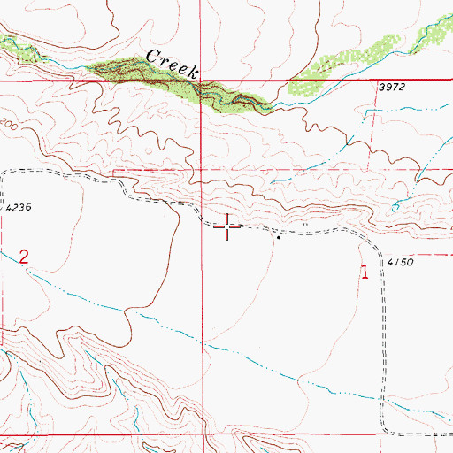 Topographic Map of 18N10E01BC__01 Well, MT