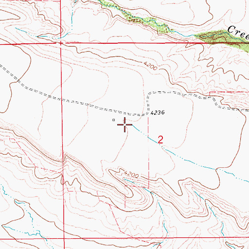 Topographic Map of 18N10E02BD__02 Well, MT