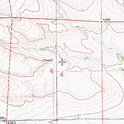 Topographic Map of 18N10E06AC__01 Spring, MT
