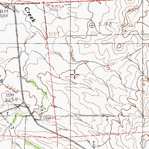Topographic Map of 18N18E05BBA_01 Well, MT