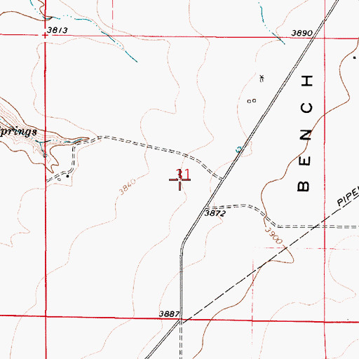 Topographic Map of 19N03E31____01 Well, MT