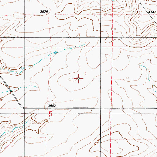 Topographic Map of 18N07E05A___01 Well, MT