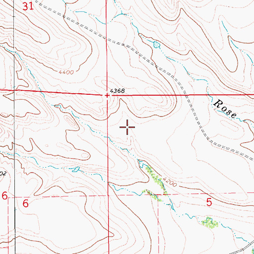 Topographic Map of 18N10E05BB__01 Spring, MT