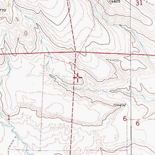 Topographic Map of 18N10E06BB__01 Spring, MT