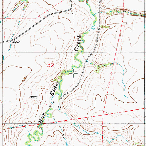 Topographic Map of 19N06E32DA__01 Well, MT