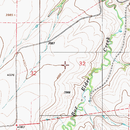 Topographic Map of 19N06E32A___01 Well, MT