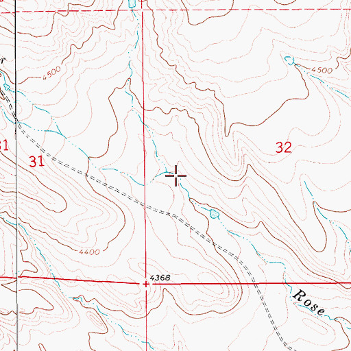 Topographic Map of 19N10E32CB__01 Spring, MT