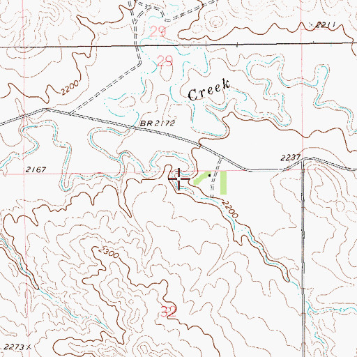 Topographic Map of 19N60E32AB__01 Well, MT