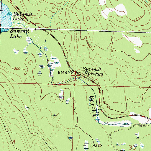 Topographic Map of 19N16W26CCCB01 Spring, MT