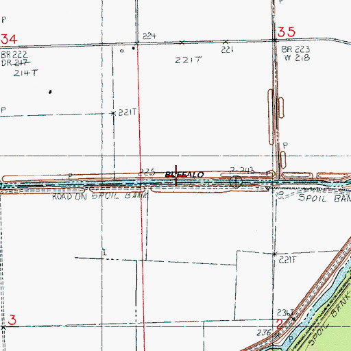 Topographic Map of Ditch Number 4, AR