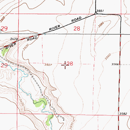 Topographic Map of 19N02E28____01 Well, MT