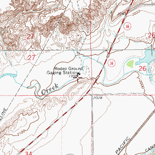 Topographic Map of 19N57E27DDAC01 Well, MT