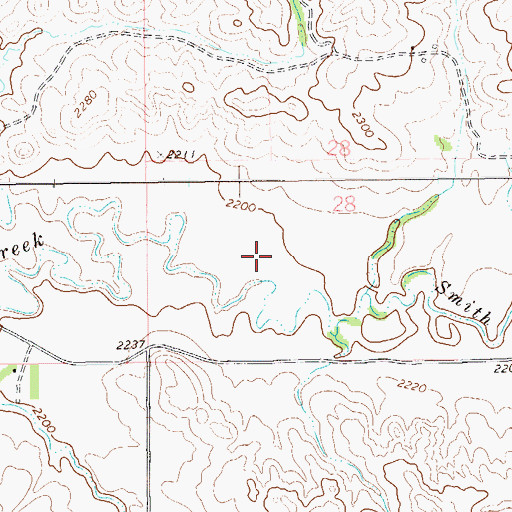 Topographic Map of 19N60E28CB__01 Well, MT